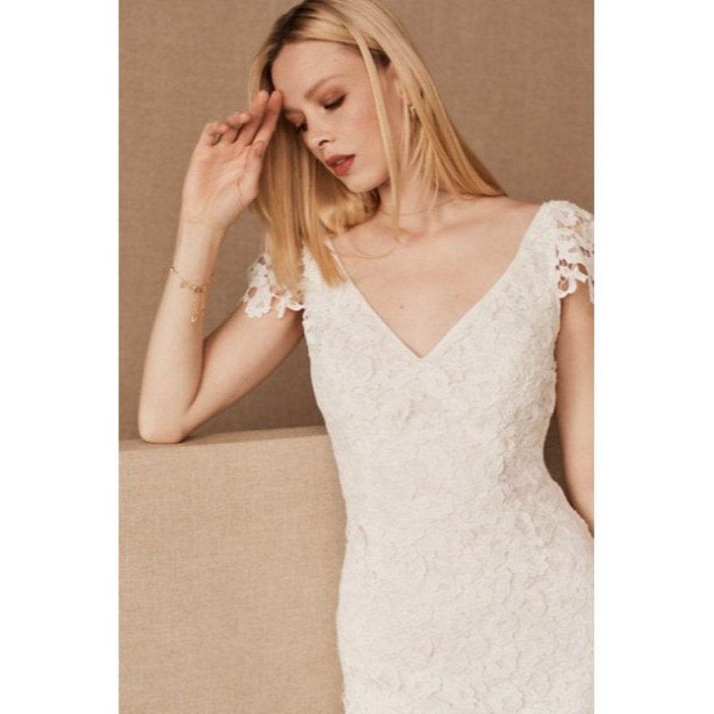 BHLDN Wtoo Francila Wedding Gown Lace Size 4 & 14 - Picture 3 of 9